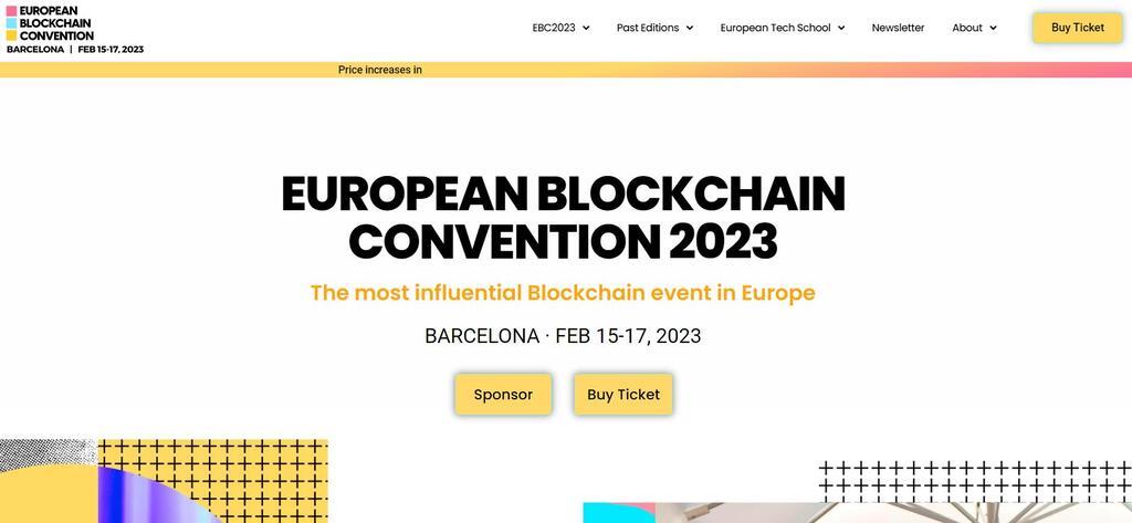 European Blockchain Convention in Barcelona